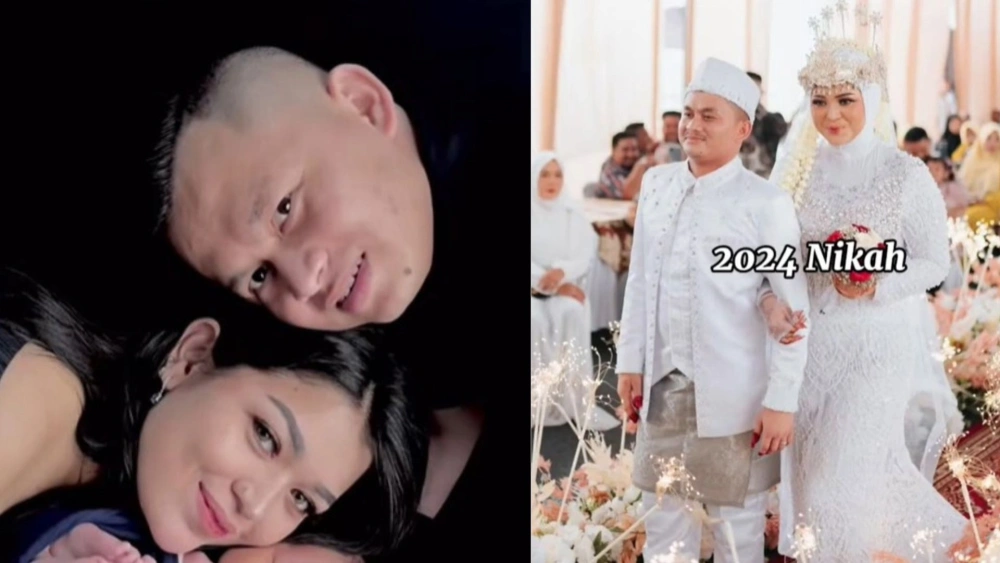 Ronny Dharma Prasetiya bersama istri sahnya, Suci Feblika Silaban (Tiktok)